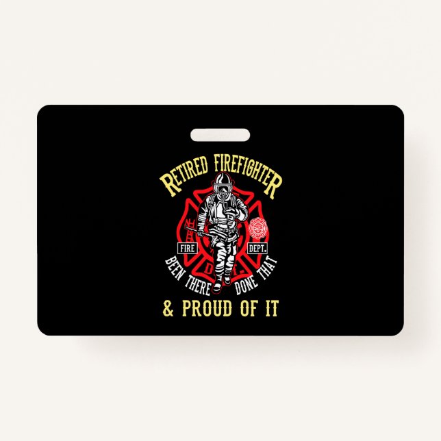 Brandgeschenk| Feuerwehrmann und Feuerwehrmann Ausweis (Vorderseite)