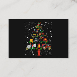 Brandgeschenk   Frohe Weihnachts-Feuerwehrspass Visitenkarte