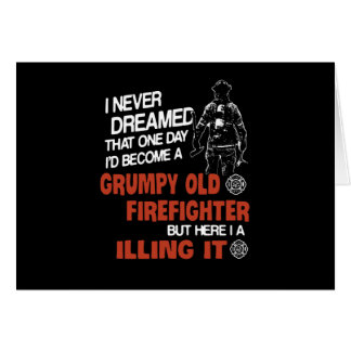 Brandgeschenk | Grumpiger alter Feuerwehrmann