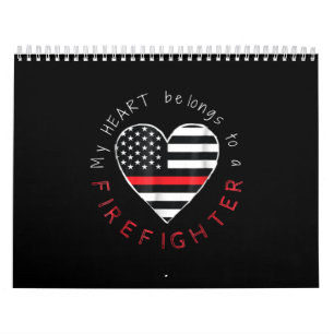 Brandgeschenk Mein Herz ist langes Feuerwehrauto Kalender