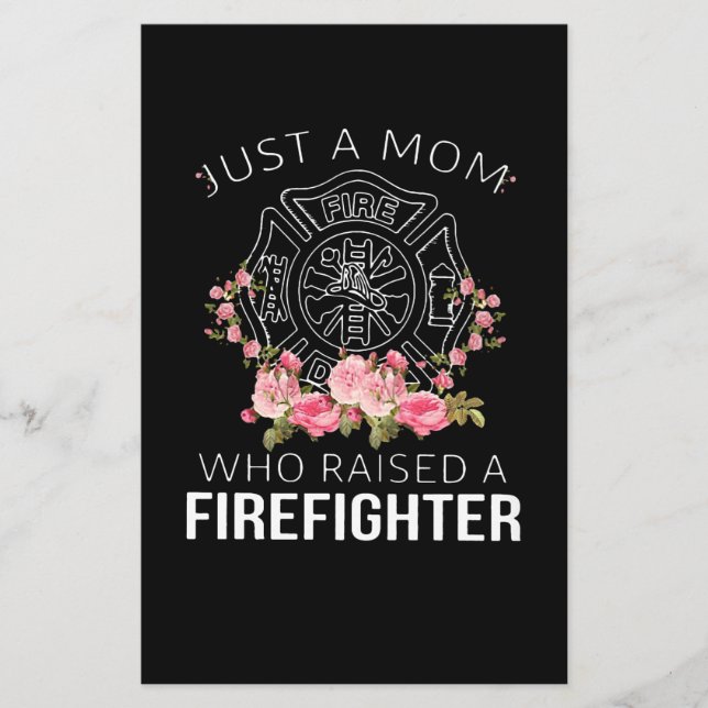 Brandgeschenk | Nur ein Mama-Feuerwehrmann Flyer (Vorne)