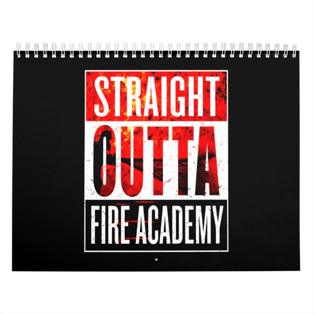 Brandgeschenk | Straight Outight Feuerwehrmann Kalender (Titelbild)