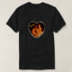 Brandherz auf Feuer Fotografisch Flammen T-Shirt (Design vorne)