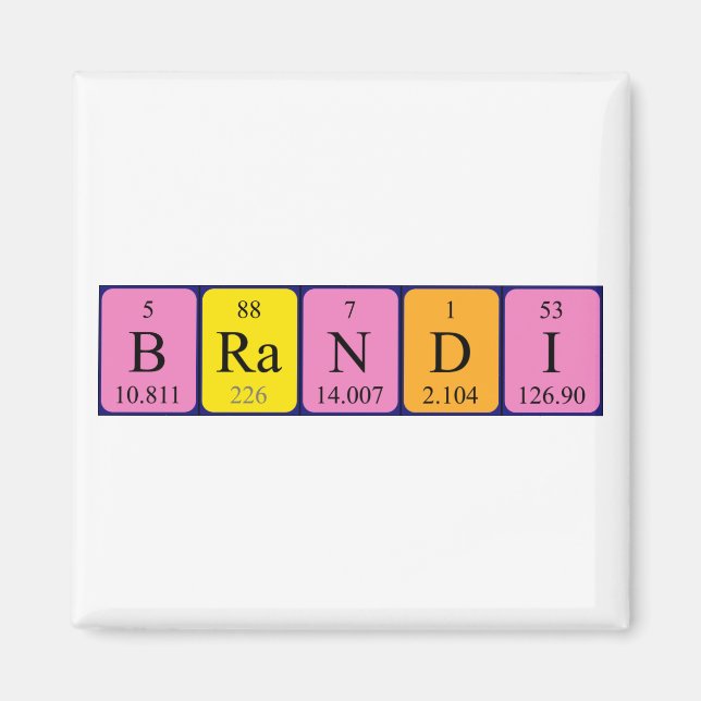 Brandi-Periodenmagnet Magnet (Vorne)