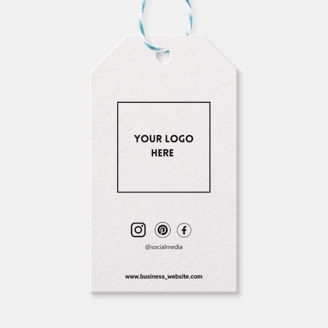 Branding-Bliss: Markierung für individuell gestalt Geschenkanhänger (Vorderseite)