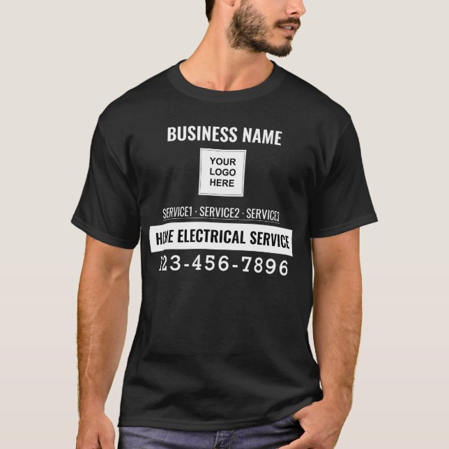Branding Business QR-Code T-Shirt (Vorderseite)