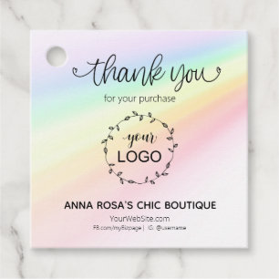*~* Branding Business Rainbow Herzlichen Dank Geschenkanhänger