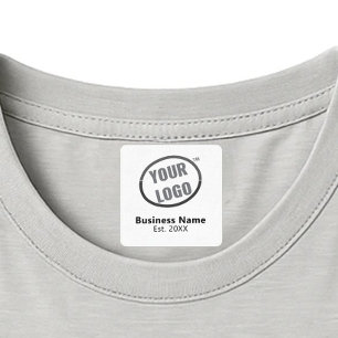 Branding-Fabric-Bekleidung für weiße, benutzerdefi Etiketten