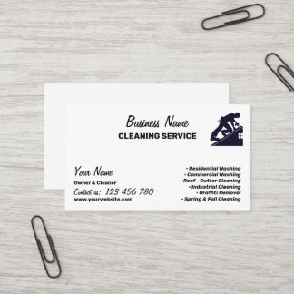 Branding For Pressure Washing Cleaning Business Visitenkarte