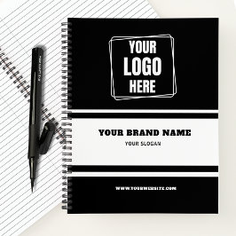 Branding für schwarze und weiße Unternehmen und Ge Notizbuch