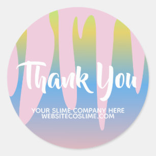 Branding für Slime-Business-Unternehmen Runder Aufkleber