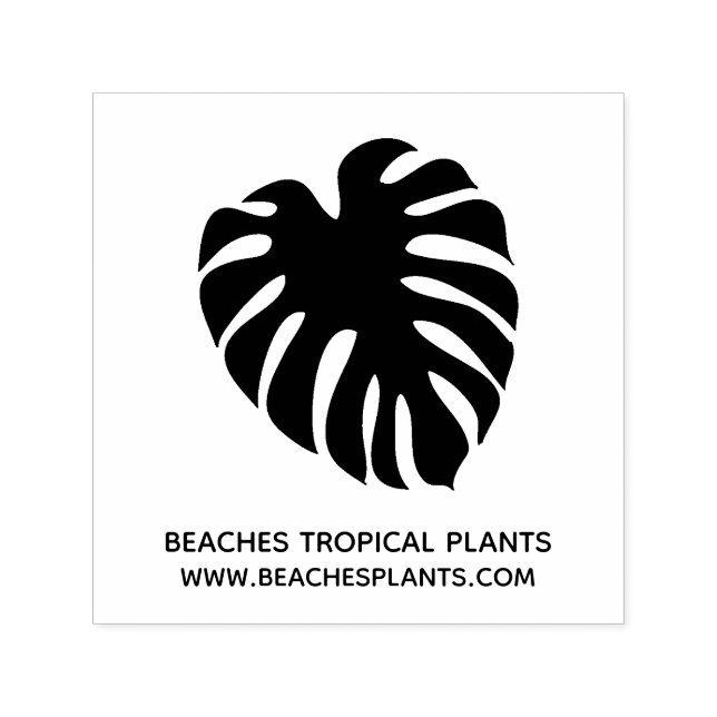 Branding für tropische Monstera-Leaf-Logo Permastempel (Design)
