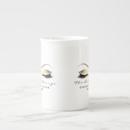 Branding Lashes Beauty Studio Gold White Prozellantasse