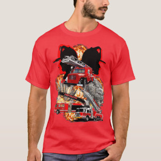 BRANDKRAFTWAGEN FEUER MOTOREN AUF FEUER FÜR ECHTFE T-Shirt