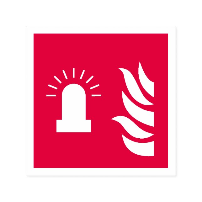 Brandmelder-Lichtsicherheitszeichen Permastempel (Design)