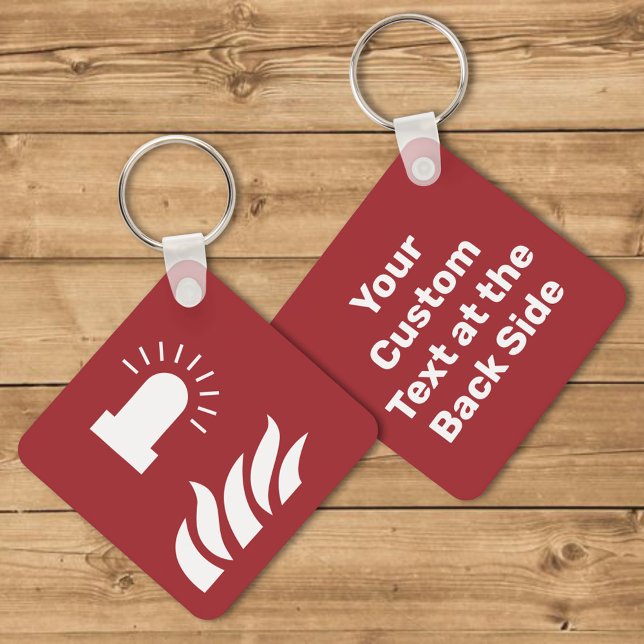 Brandmelder-Lichtsicherheitszeichen Schlüsselanhänger (Von Creator hochgeladen)