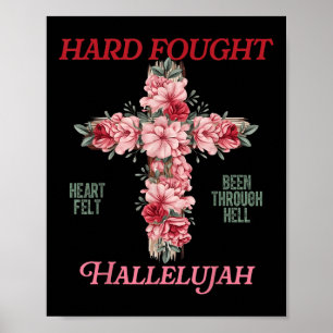 Brandon Hard kämpfte Hallelujah Lob Jesus Men Wo Poster