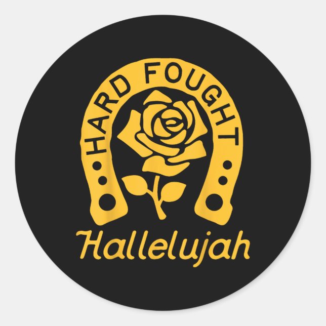 Brandon harter Kampf Hallelujah Lob Jesus Lake M Runder Aufkleber (Vorderseite)