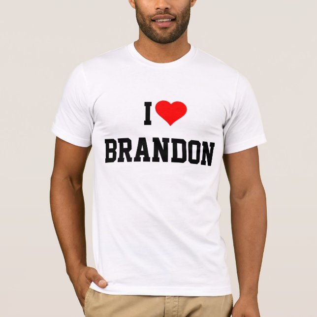 BRANDON: I LIEBE BRANDON T-Shirt (Vorderseite)