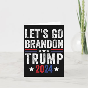 Brandon Trump 2024 - Anti-Liberal-USA-Flag Karte