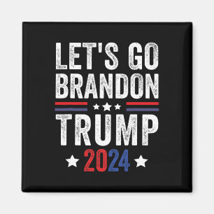 Brandon Trump 2024 - Anti-Liberal-USA-Flag Magnet