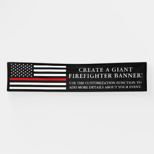 Brandschutz - Amerikanische Flagge lange Banner