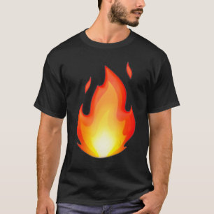 Brandschutzausrüstung zeigt Brennwärme an T-Shirt