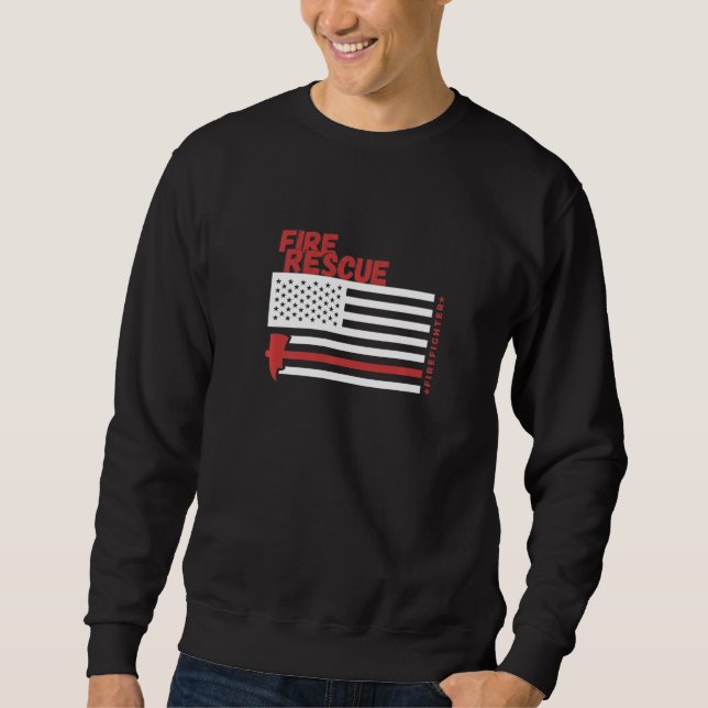 Brandschutzflagge Sweatshirt (Vorderseite)