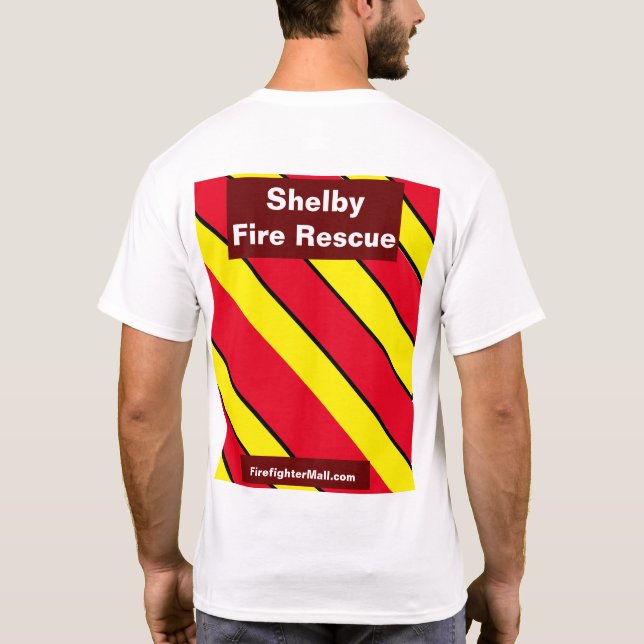 Brandschutzhelfer Roter/Gelber T - Shirt (Rückseite)