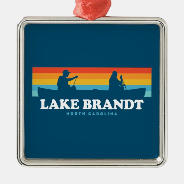 Brandt-Nord-Carolina-Kanu Ornament Aus Metall (Vorne)