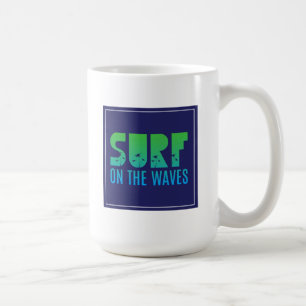 Brandung auf dem Wellen-Plakat Kaffeetasse