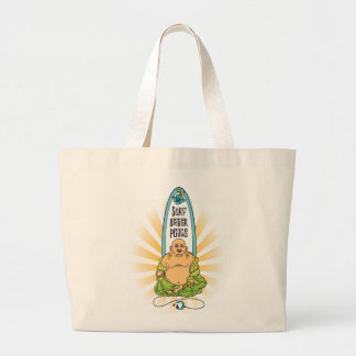 Brandung Buddha: Brandung, Wasser, Frieden Jumbo Stoffbeutel