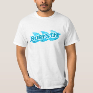 Brandung herauf blaues Logo der Männer Seeauf T-Shirt
