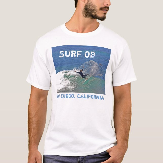 Brandung OB - San Diego, Kalifornien T-Shirt (Vorderseite)