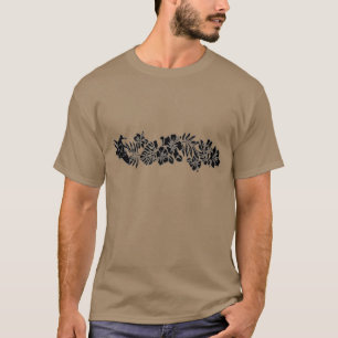 Brandung Pareau hawaiisches Hibiskus-Band-T-Shirt T-Shirt