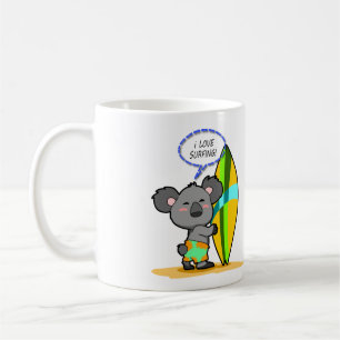 Brandungs-Koala-Bärn-Tasse Kaffeetasse