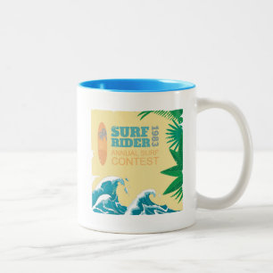 Brandungs-Reiter-Brandungs-Wettbewerb 1983 Zweifarbige Tasse