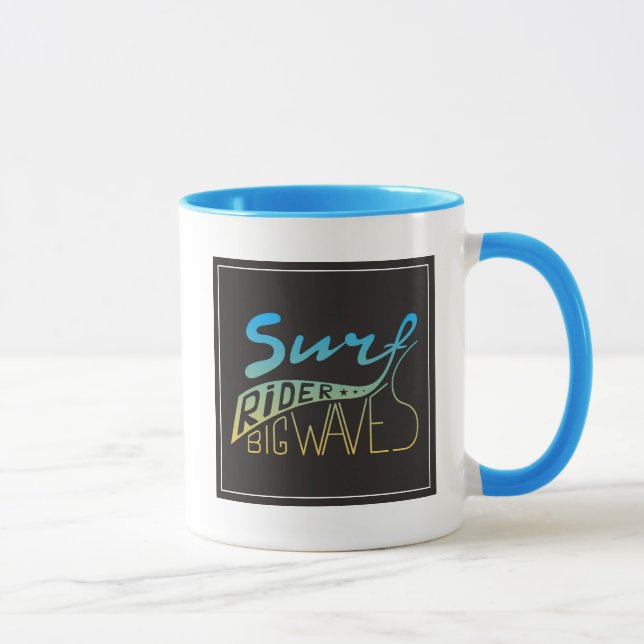 Brandungs-Reiter-große Wellen Tasse (Rechts)