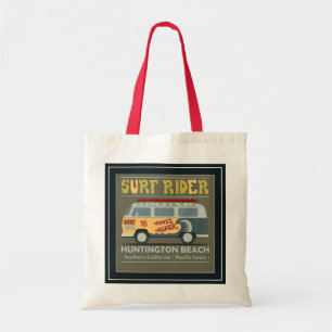 Brandungs-Reiter-Huntington Beach Plakat Tragetasche