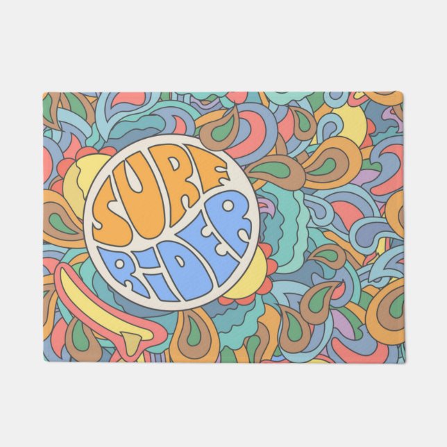 Brandungs-Reiter-Muster Fußmatte (Vorderseite)