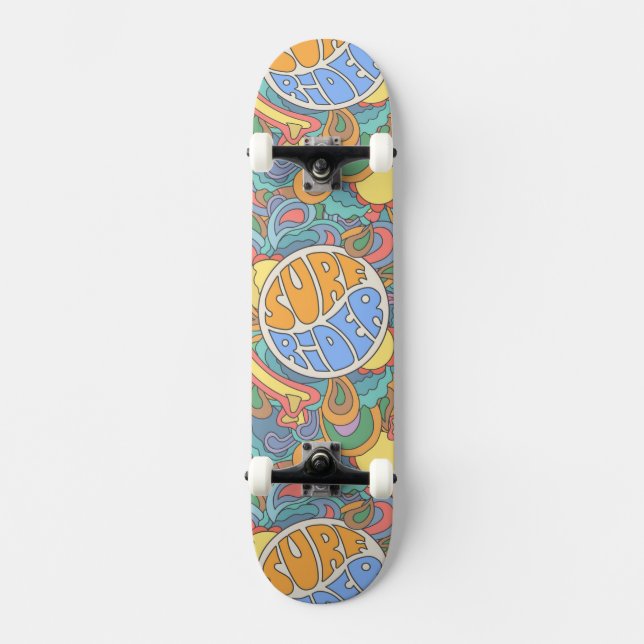Brandungs-Reiter-Muster Skateboard (Vorderseite)