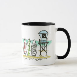 Brandungs-San- Clementekaffee-Tasse Tasse