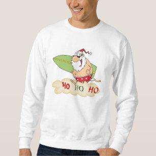 Brandungs-Sankt-Strand-Weihnachten Sweatshirt