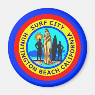 BRANDUNGS-STADT HUNTINGTON BEACH KALIFORNIEN MAGNET