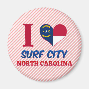 Brandungs-Stadt, North Carolina Magnet