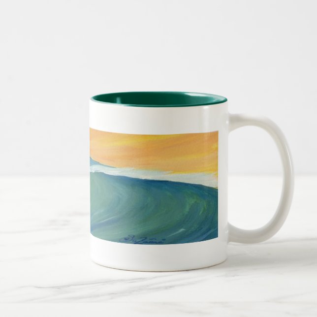 Brandungs-Tasse Zweifarbige Tasse (Rechts)