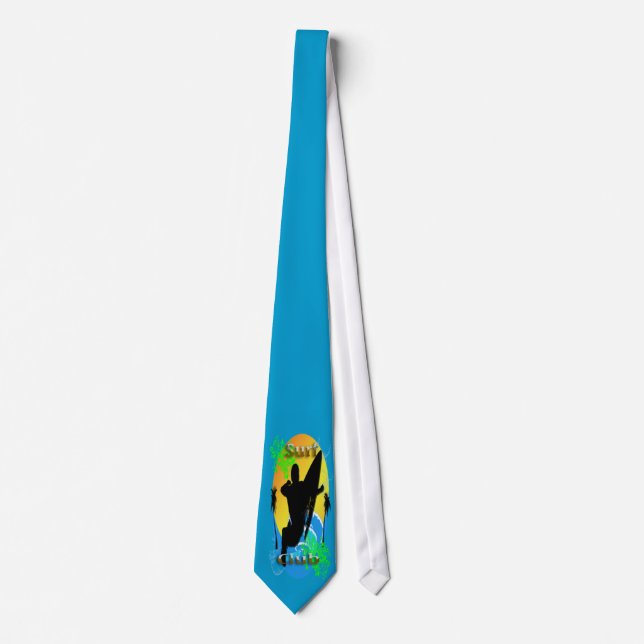 Brandungs-Verein - Surfer-Krawatte Krawatte (Vorderseite)