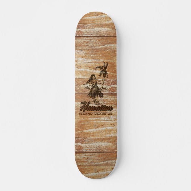 Brandungshack-hawaiisches Imitat hölzern Skateboard (Vorne)