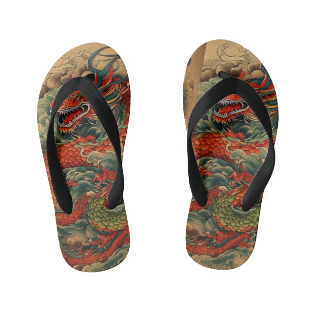 "Brandwalker-Embrace: Drachensandalen" Kinderbadesandalen (Fußbett)