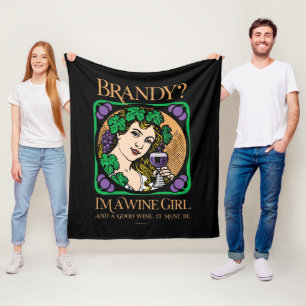 Brandy (Ich bin ein Weinmädchen) Fleecedecke